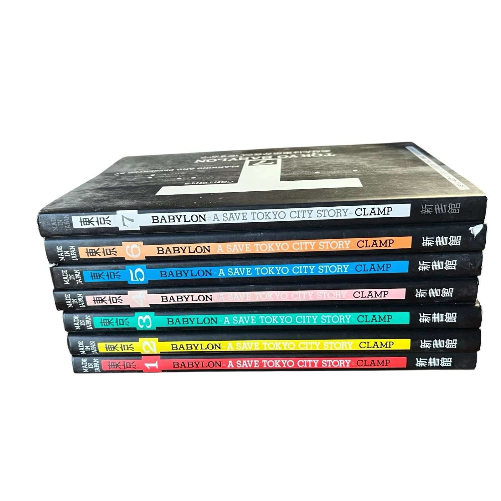 CLAMP Manga LOT: Tokyo Babylon vol.1-7 Complete Set - Japanese Language