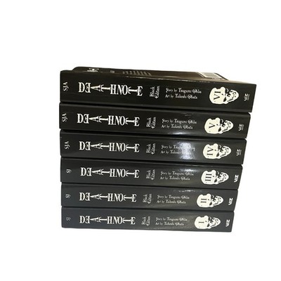 Death Note Black Edition Manga Complete Set Vol 1-6 Viz Media
