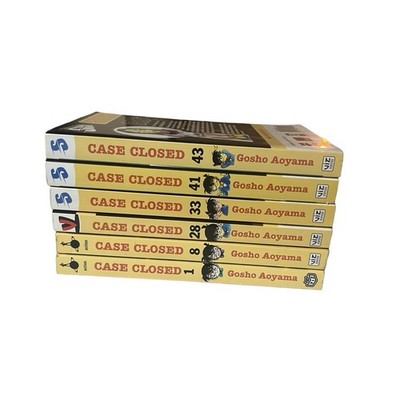 Case Closed Volume 1, 8, 28, 33, 41, 43 by Gosho Aoyama Manga English Lot