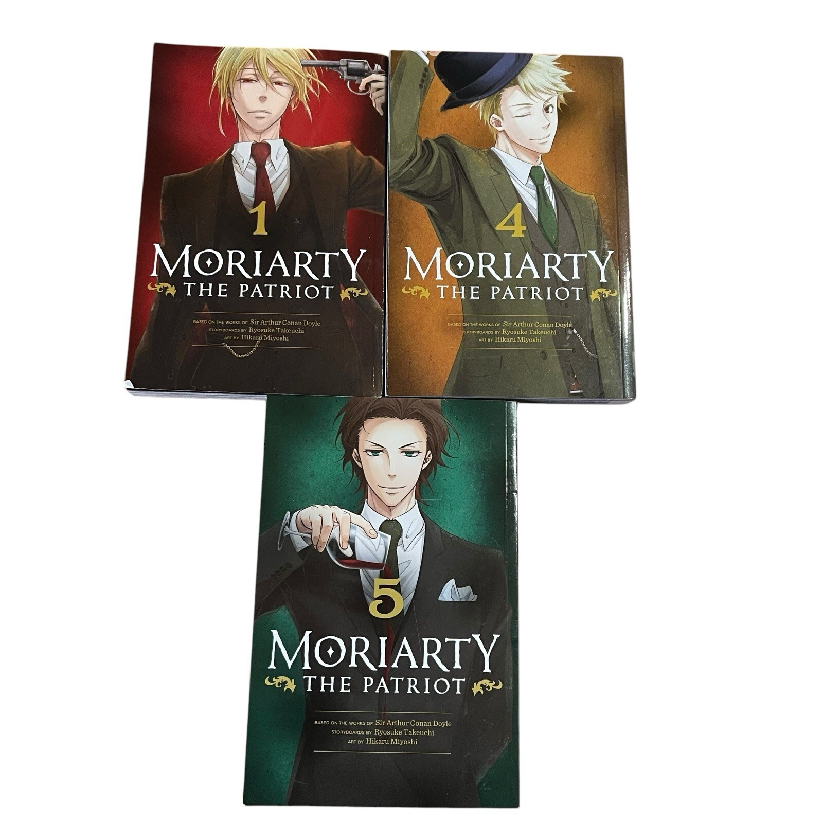 Moriarty the Patriot, Vol. 1,  4, 5 English Manga Soft Cover